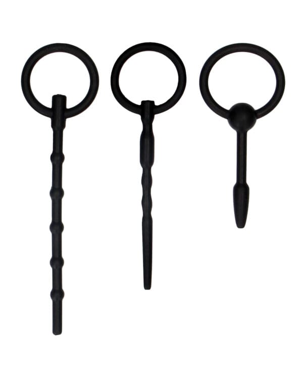 Shots Ouch Urethral Sounding Plug Set - Black - Image 2