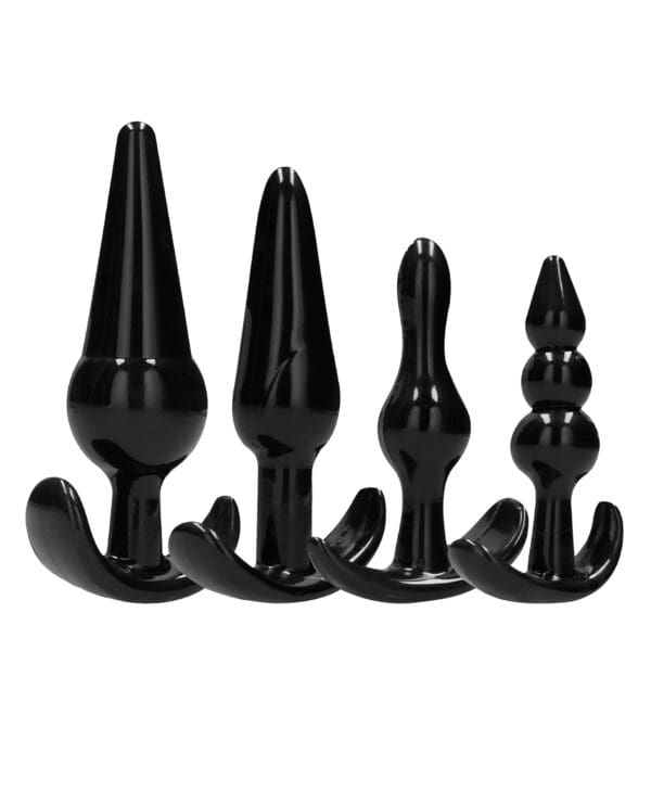 Shots Sono No. 8 Butt Plug - Black Set of 4 - Image 3