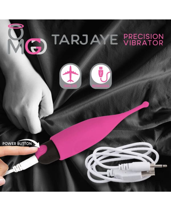 OMG Tarjaye Travel Size Precision Stimulator - Pink - Image 5