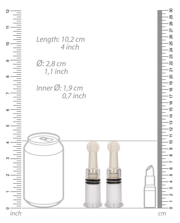 Shots Pumped Nipple Suction Set - Small Clear - Image 4