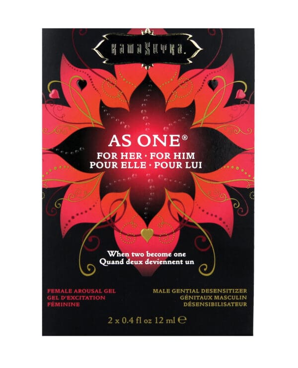 Kama Sutra As One Intensify Plus Warming & Prolonging Gel Couples Kit - .4 oz - Image 2