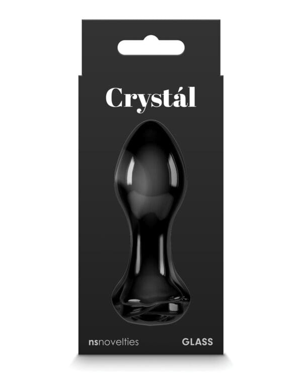 Crystal Rose Butt Plug - Black - Image 2