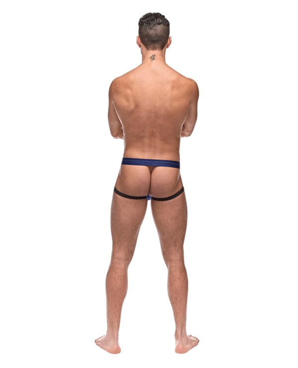 Diamond Mesh Jock Ring Blue L/XL - Image 3