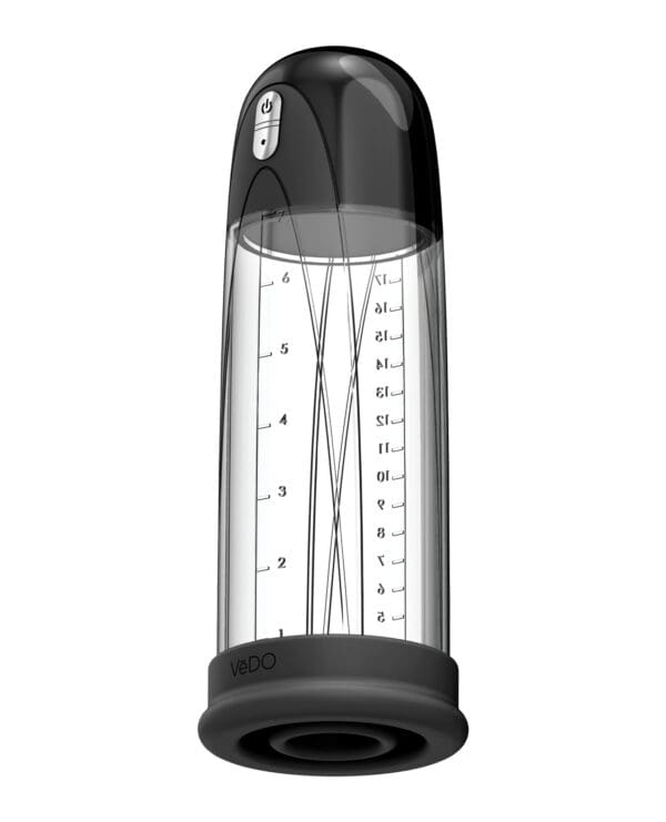 VeDO Pump Rechargeable Vacuum Penis Pump - Just Black - Image 3