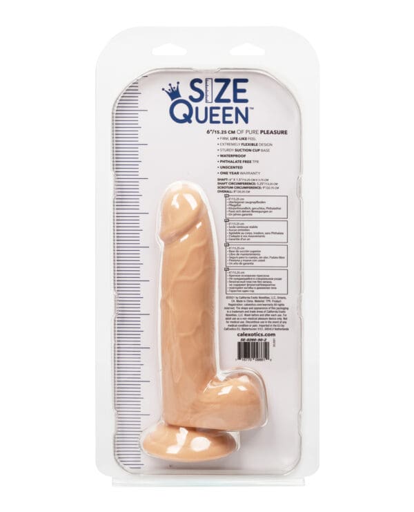 Size Queen 6" Dildo - Ivory - Image 2