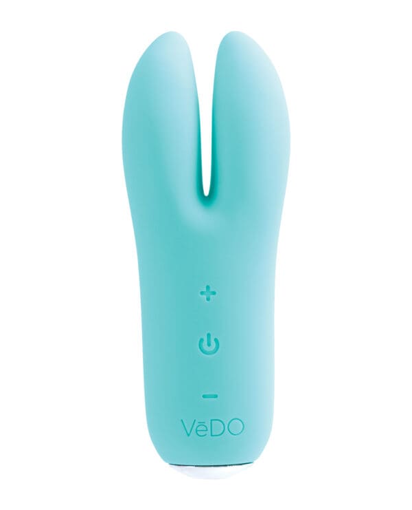 VeDO Kitti Rechargeable Dual Vibe - Tease Me Turquoise - Image 4