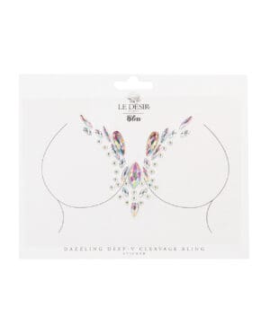 Shots Bliss Dazzling V Cleavage Bling Sticker O/S