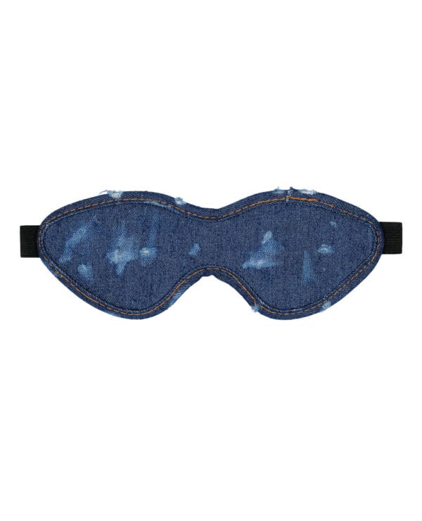 Shots Denim Eye Mask - Blue - Image 3