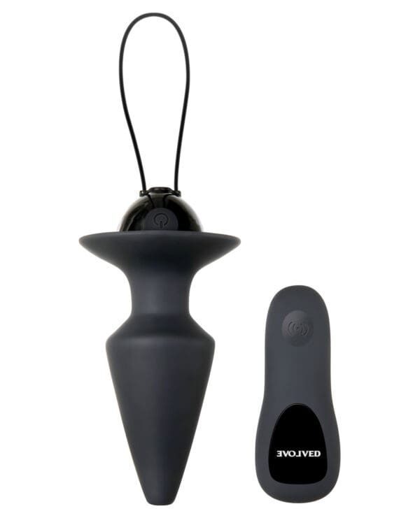 Evolved Plug & Play Remote Anal Plug - Black - Image 3