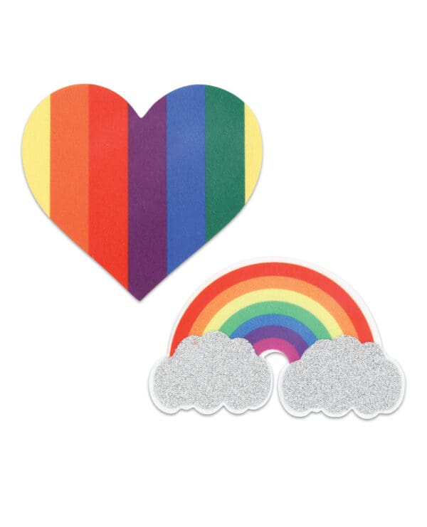 Peekaboos Pride Glitters Rainbows & Hearts - Pack of 2 - Image 2