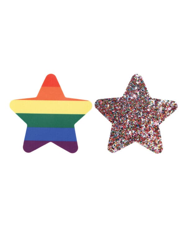 Peekaboos Pride Rainbow Glitter Stars - Pack of 2 - Image 2
