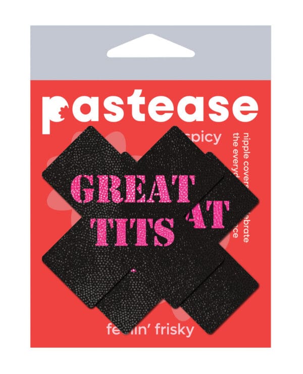 Pastease Premium Great Tits Cross - Black/Pink O/S
