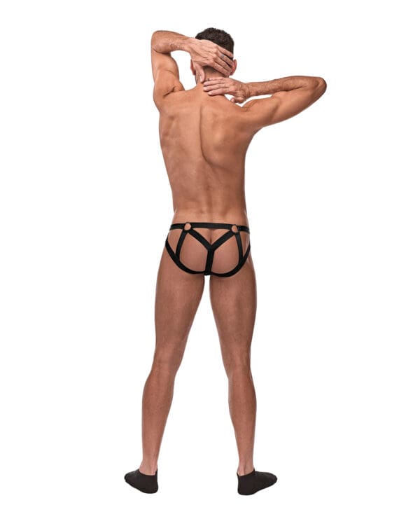 Cage Matte Strappy Ring Jock Black L/XL - Image 3