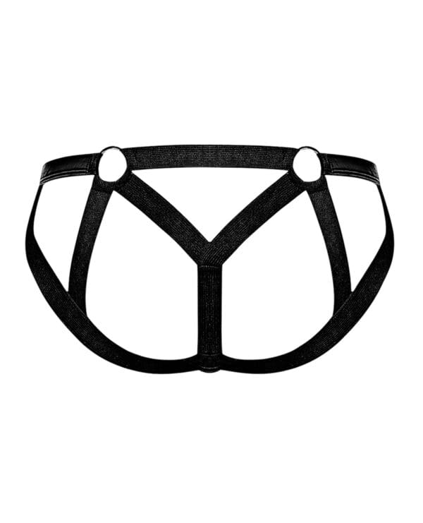 Cage Matte Strappy Ring Jock Black L/XL - Image 5