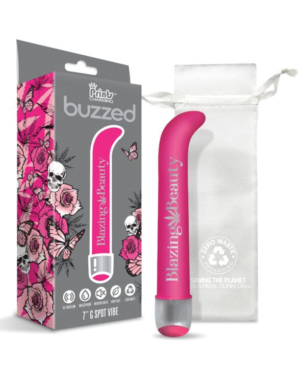 Buzzed 7" G-Spot Vibe  - Blazing Beauty Pink - Image 3