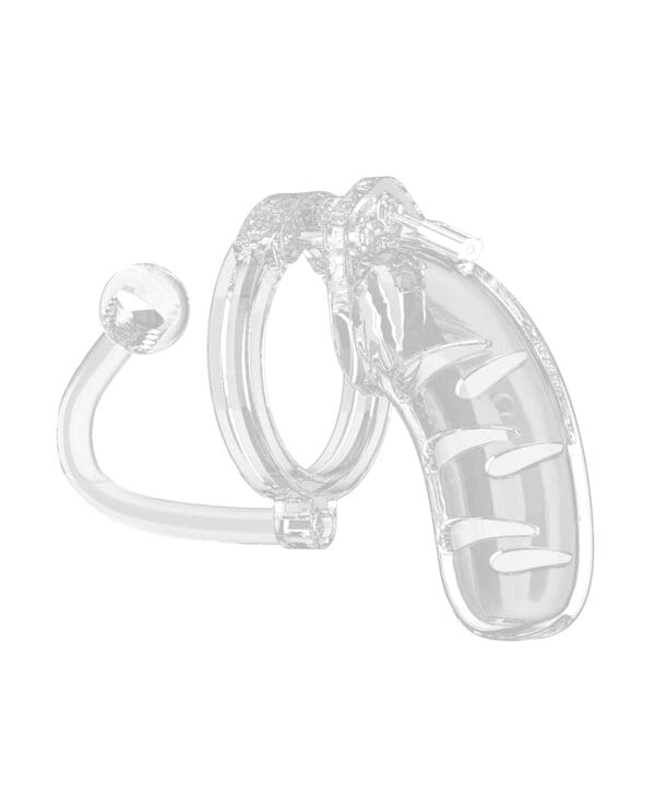 Shots Man Cage 4.5" Cock Cage w/Plug 11 - Clear - Image 2