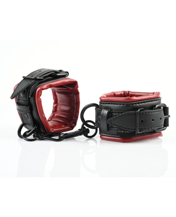 Saffron Spreader Bar & Cuff Set - Red/Black - Image 3