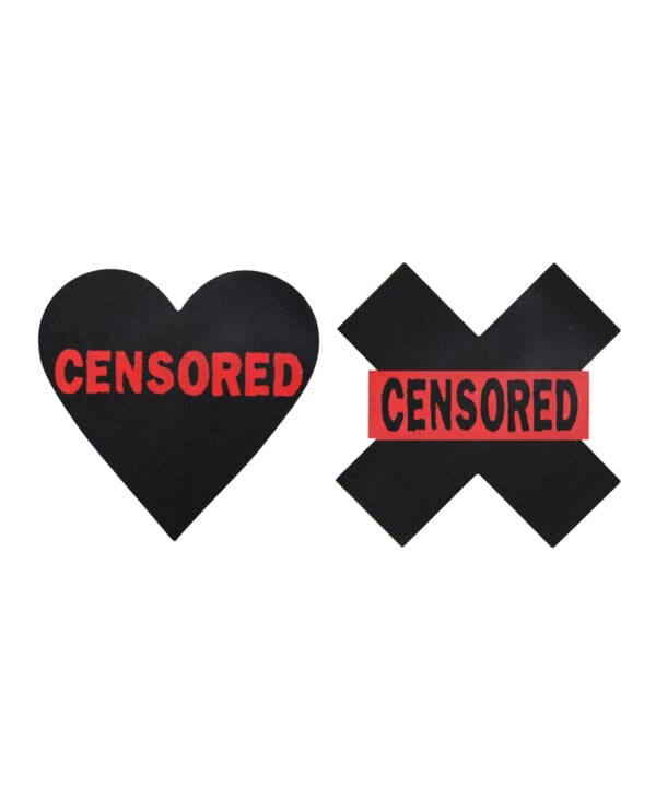 Peekaboos Censored Hearts & X - Pack of 2 - Image 2
