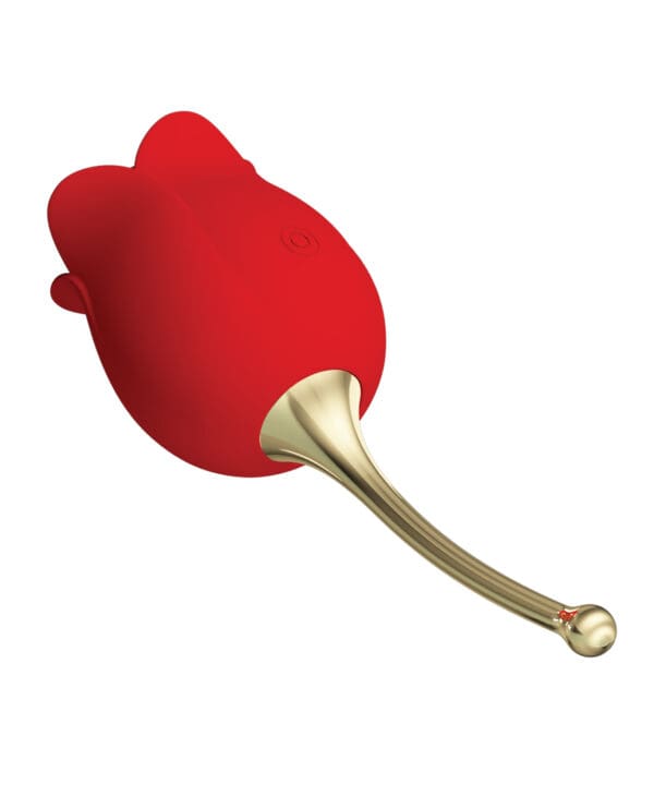 Pretty Love Licking Rose Lover Dual Ended Vibrator - Rose - Image 3