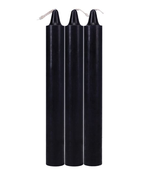 Japanese Drip Candles - Pack of 3 Black - Image 2