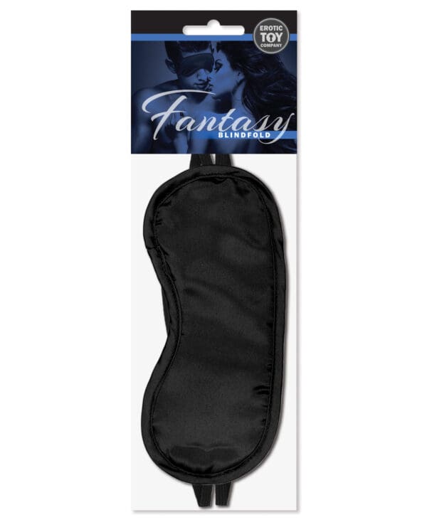 Erotic Toy Company Satin Fantasy Blindfold - Black - Image 2