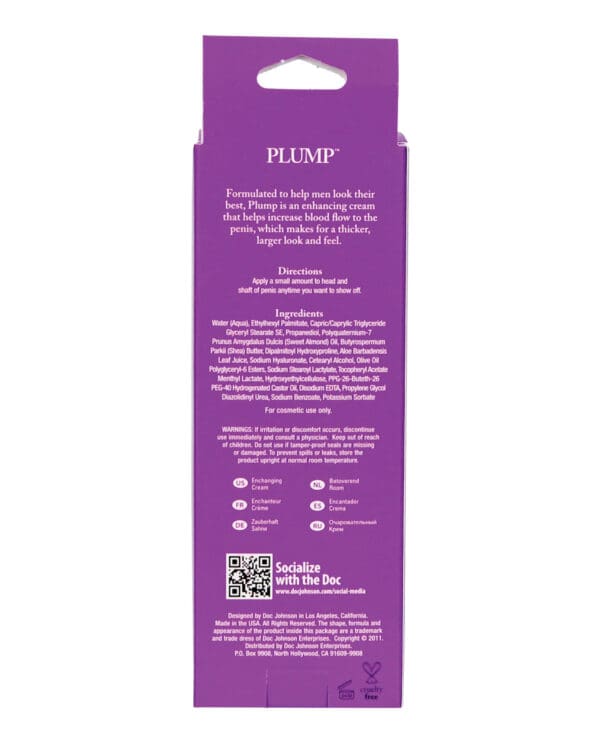 Plump Enhancement Cream for Men - 2 oz Tube - Image 3