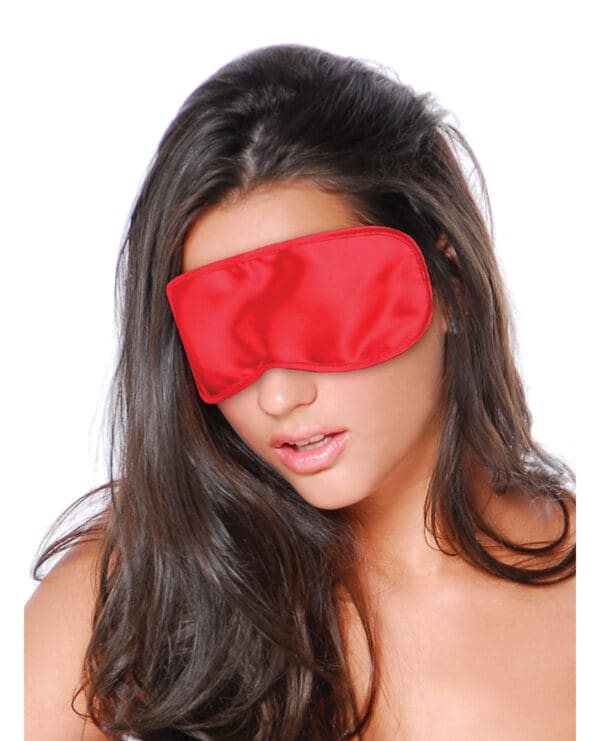 Fetish Fantasy Series Satin Love Mask - Red - Image 3