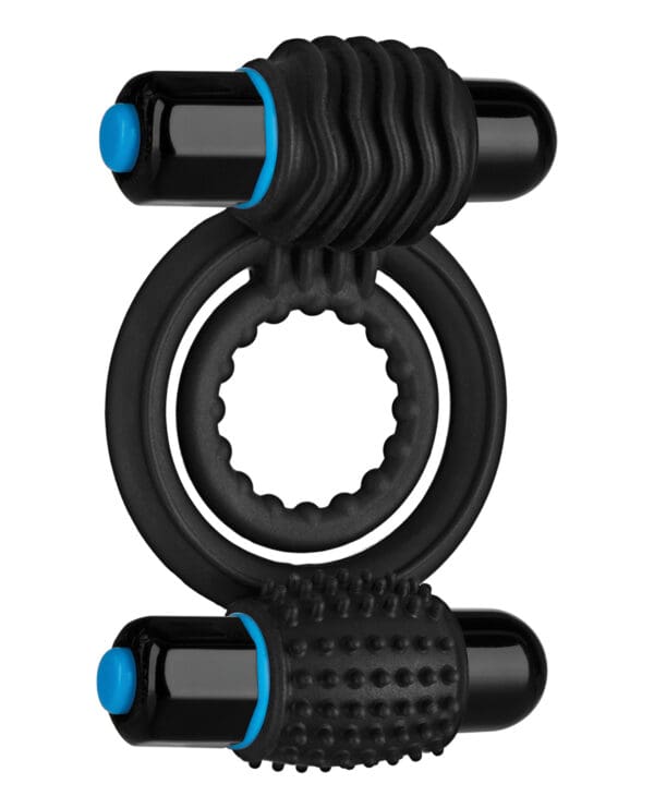 OptiMale Vibrating Double C Ring - Black - Image 2