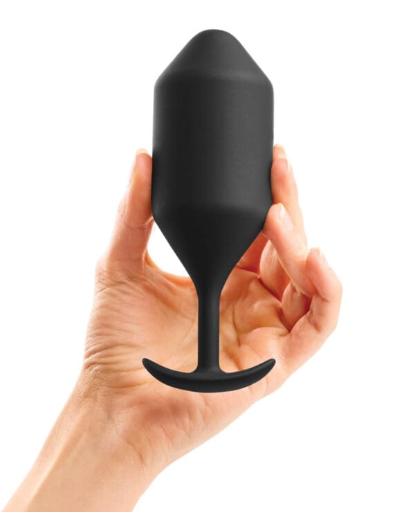 b-Vibe Weighted Snug Plug 5 - 350 g Black - Image 4