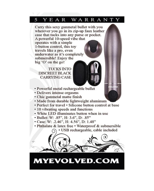 Evolved Travel Gasm Bullet - Grey - Image 2