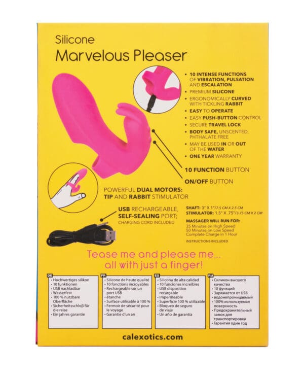 Mini Marvels Silicone Marvelous Pleaser - Pink - Image 2