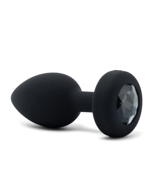 b-Vibe Remote Control Vibrating Jewel Plug (M/L) - Black - Image 4