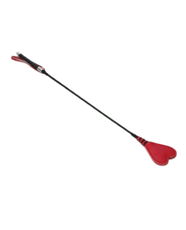 Plesur 26" Heart PVC Crop - Black/Red - Image 2