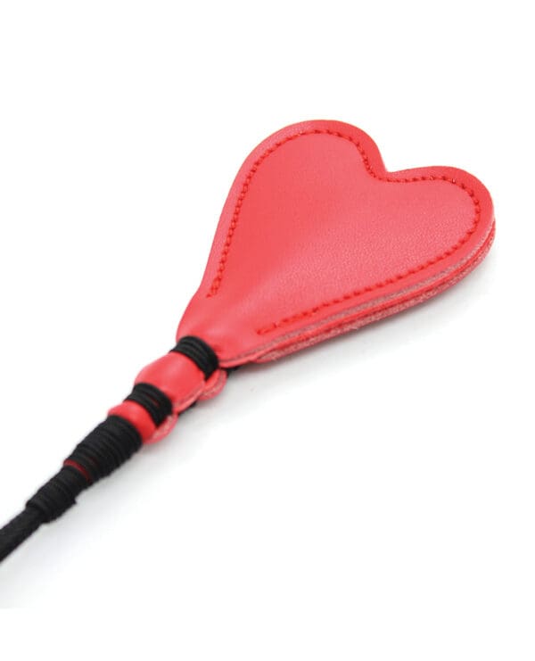 Plesur 26" Heart PVC Crop - Black/Red - Image 3