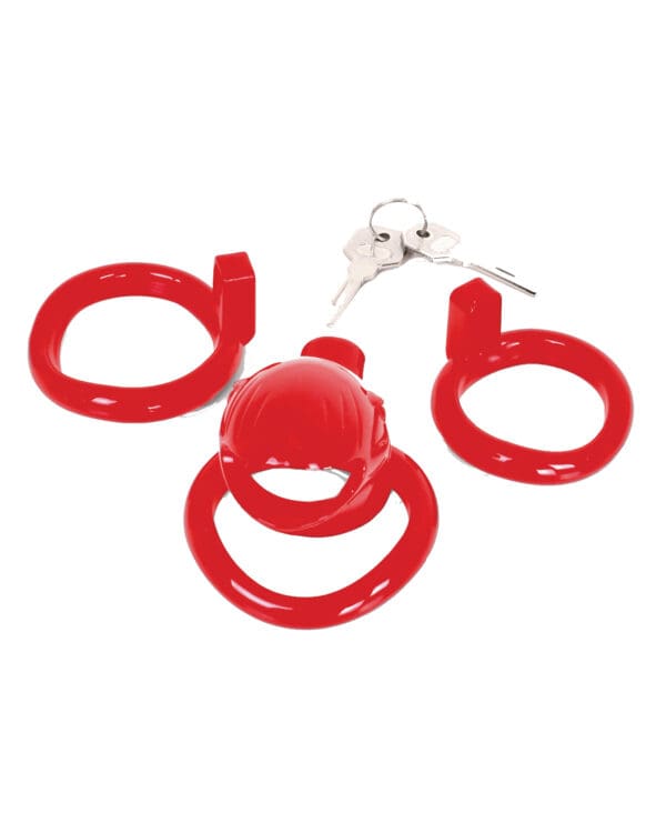 MALESATION Chastity Cage - Red - Image 5
