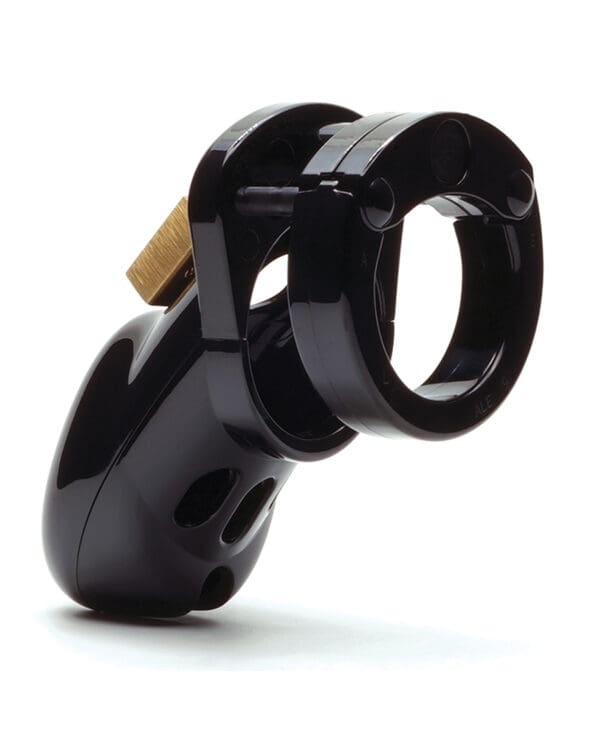 CB-3000 3" Cock Cage & Lock Set - Black - Image 2