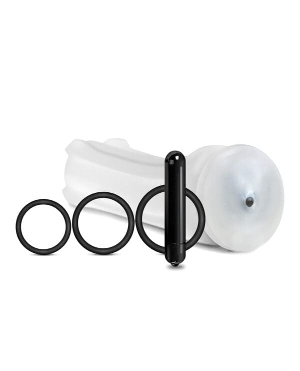 MSTR B8 Hand Cuff Vibrating Stroker Pack - Kit of 5 Clear - Image 2