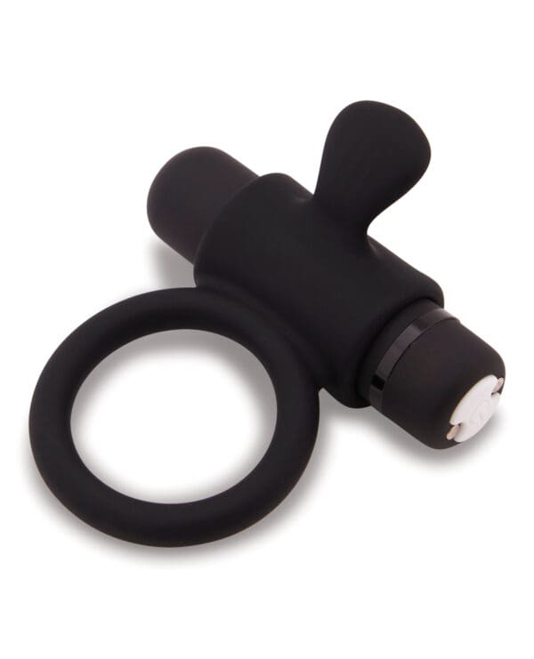 Nu Sensuelle Rev Silicone 7 Function Bullet Ring w/Flutter Tip  - Black - Image 3