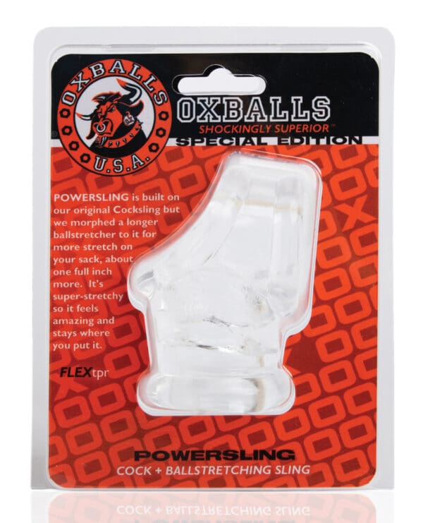 Oxballs Powerballs Cocksling & Ball Stretcher - Clear - Image 4