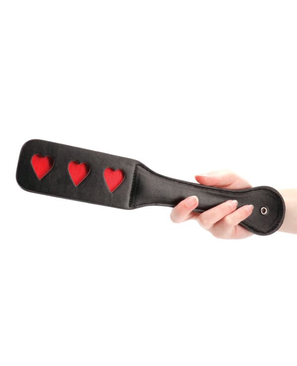 Shots Ouch Hearts Paddle - Black - Image 3