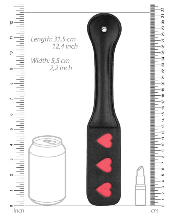 Shots Ouch Hearts Paddle - Black - Image 5