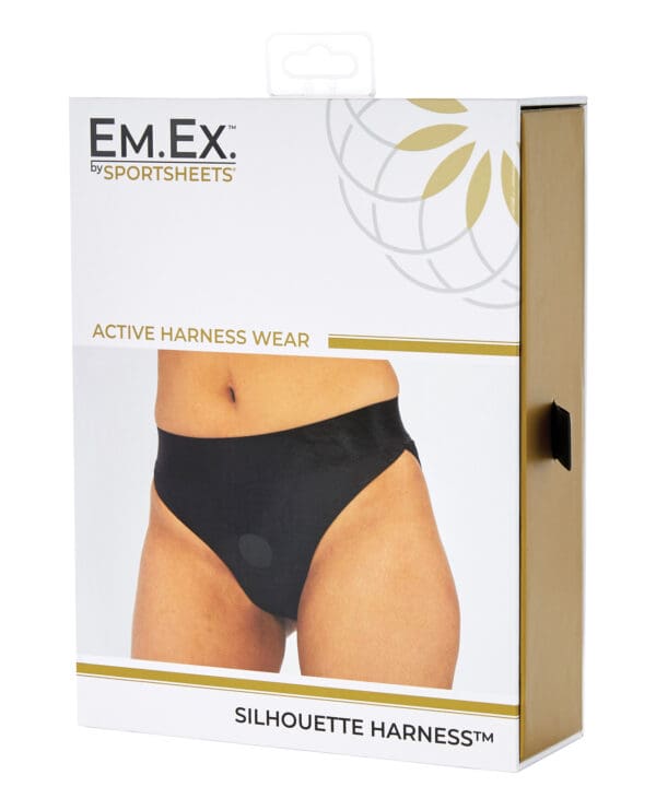 Sportsheets Em.Ex. Silhouette Harness XX-Large - Black - Image 5