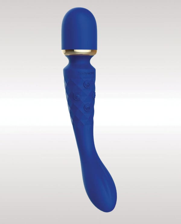 Bodywand Luxe 2 Way Wand Head Massager - Blue - Image 2