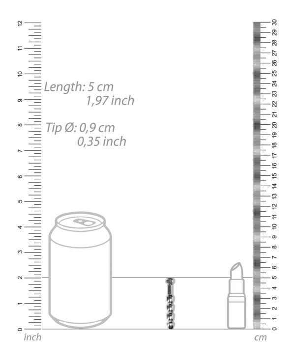 Shots Ouch 9mm Urethral Sounding Metal Plug - Image 3