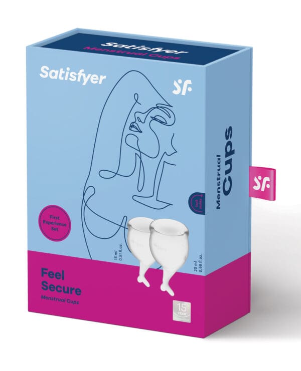 Satisfyer Feel Secure Menstrual Cup - Transparent - Image 2