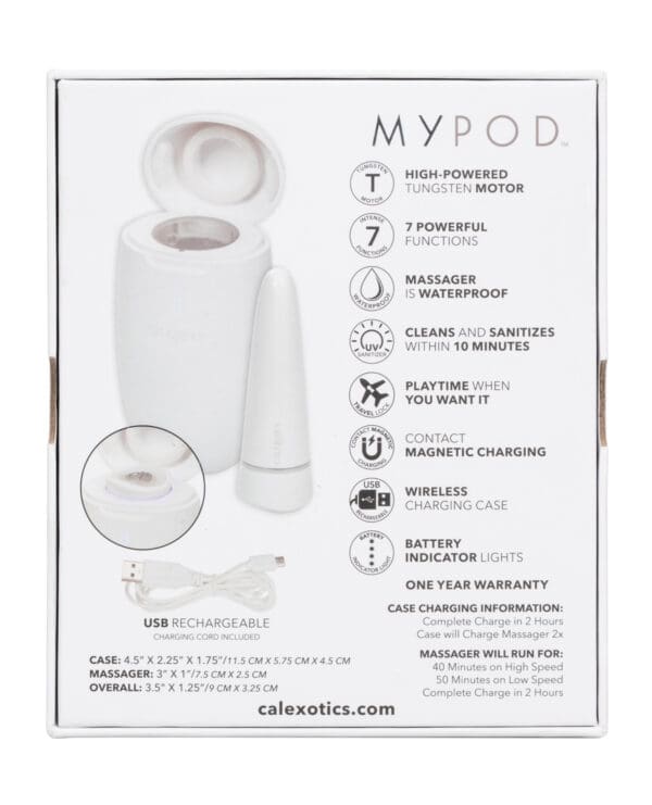 My Pod Vibrating Massager - White - Image 2