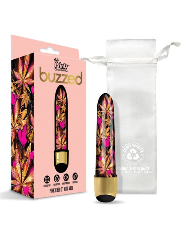 Buzzed 5" Mini Vibe - Pink Kush - Image 3