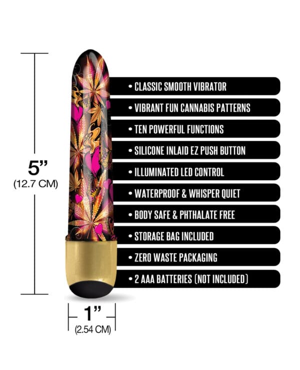 Buzzed 5" Mini Vibe - Pink Kush - Image 4