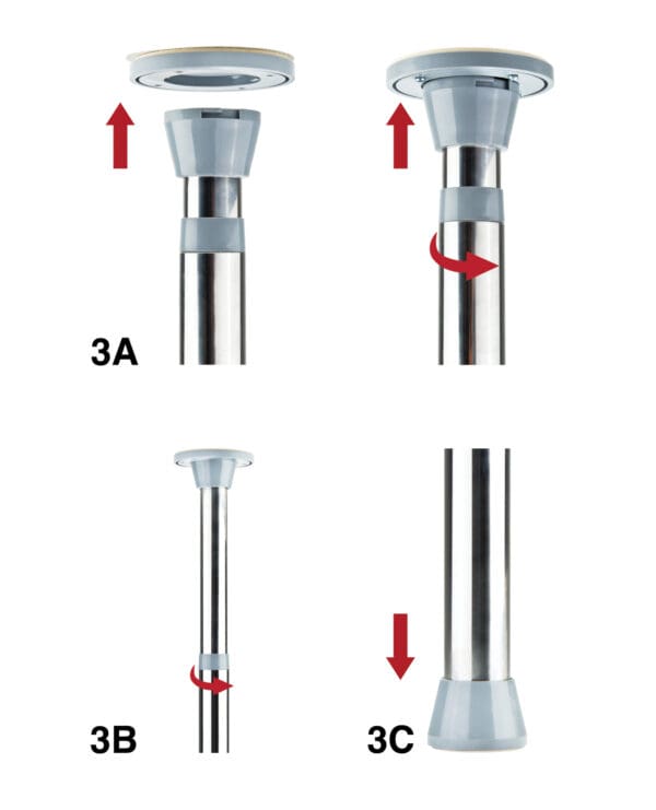 Shots Ouch Dance Pole - Silver - Image 3