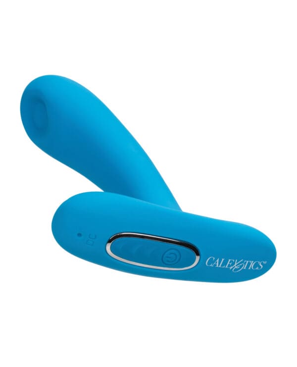 Silicone Pulsing Pleaser w/Remote - Blue - Image 4